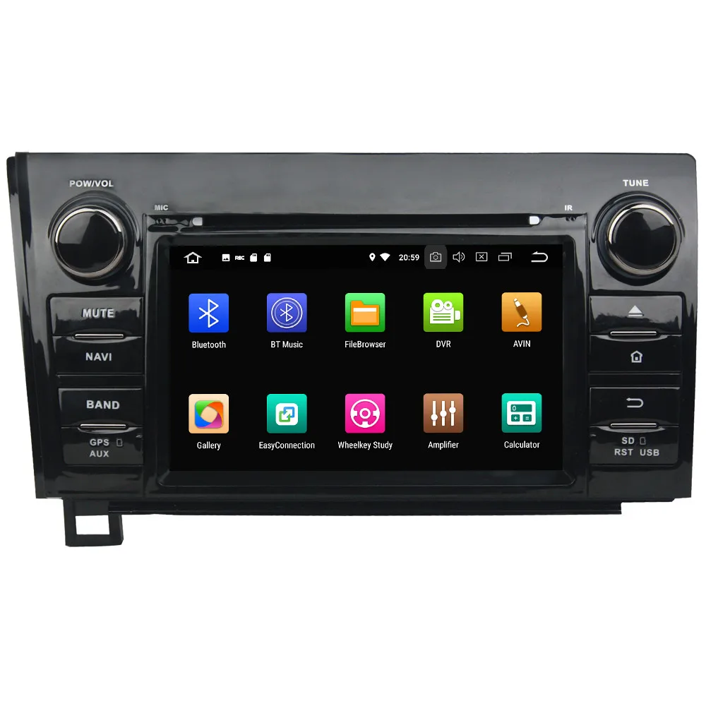 Top 7" Octa Core 4G Android 8.1 4GB RAM 64GB ROM RDS Car DVD Player Radio Head Unit GPS Glonass For Toyota Sequoia Tundra 2007-2013 1