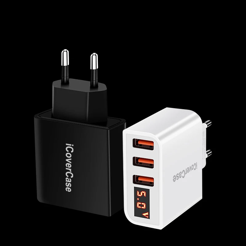 Универсальный usb адаптер с 3 портами для ЕС Samsung Galaxy A3 A5 2017 A7 A8 Star A9 чехол мобильный