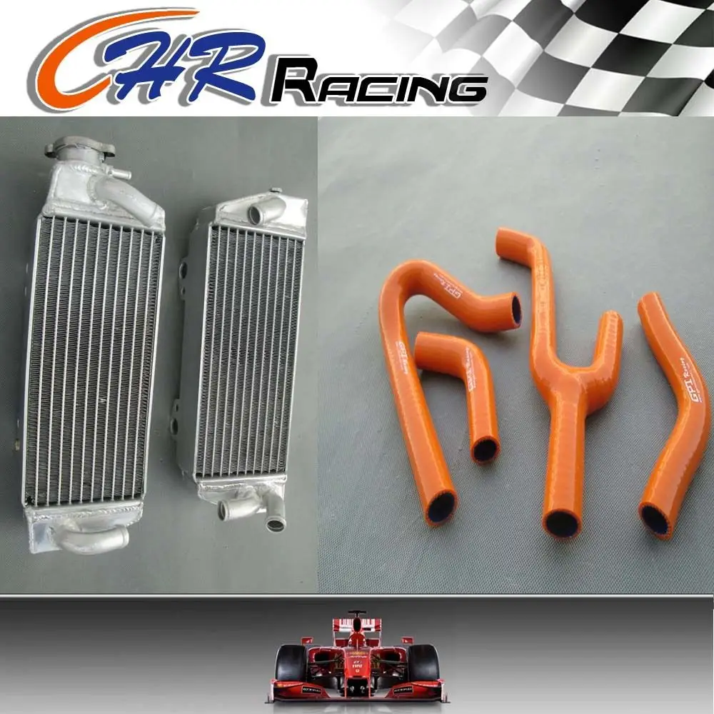 

For KTM 250/300/380 SX/EXC/MXC 1998-2003 1999 2000 2001 2002 L&R Aluminum radiator & Hose