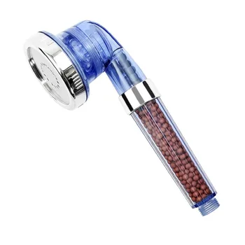 

Bathroom High Turbo Pressure Shower Head Powerful Three Gears Water Saving Negative Ion Energy Sphere Shower Head Sale