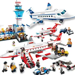 2018 игрушечный самолетик Air модель автобуса самолет строительные блоки наборы для детей собрать техника Кирпич классические игрушки