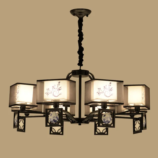 Yook Led Chandelier Blue And White Porcelain For Living Yook Led Chandelier Blue And White Porcelain For Living Room Study Dining