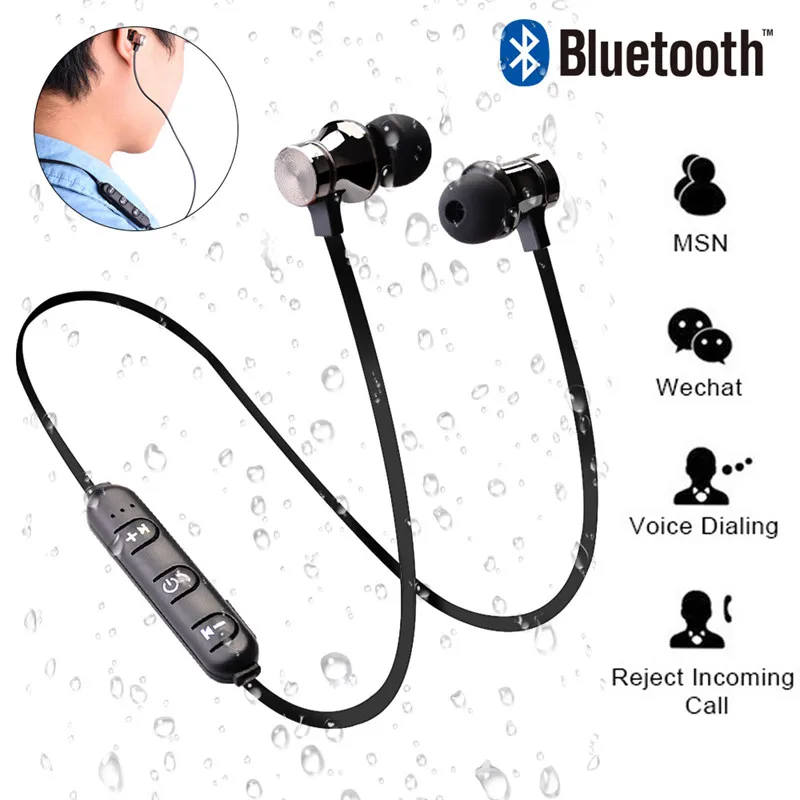 OLLIVAN Bluetooth Наушники Беспроводные спортивные Беспроводной Bluetooth гарнитура с микрофоном Внутриканальные наушники водонепроницаемые наушники Магнитная