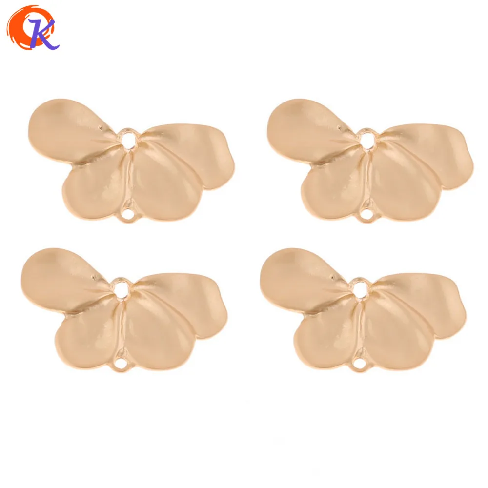 

Cordial Design 50Pcs 22*35MM Jewelry Accessories/Earrings Connectors/Matte Gold/Leaf Shape/Hand Made/DIY Parts/Earring Findings