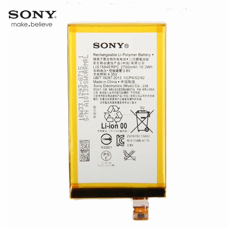 Goedkoop Originele Sony LIS1594ERPC Batterij Voor Sony Xperia Z5mini XA Ultra C6 F3216 F3215 F3216Xc Xmini F5321 Z5C Z5 compact 2700mAh