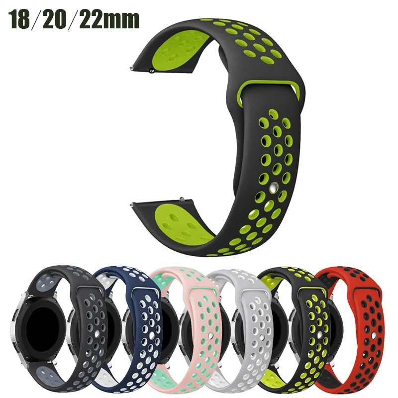 20mm Smart Watch Bands for Samsung 22mm Waterproof Strap Compatible Galaxy Active 40mm/Huawei/Tiwatch | Электроника