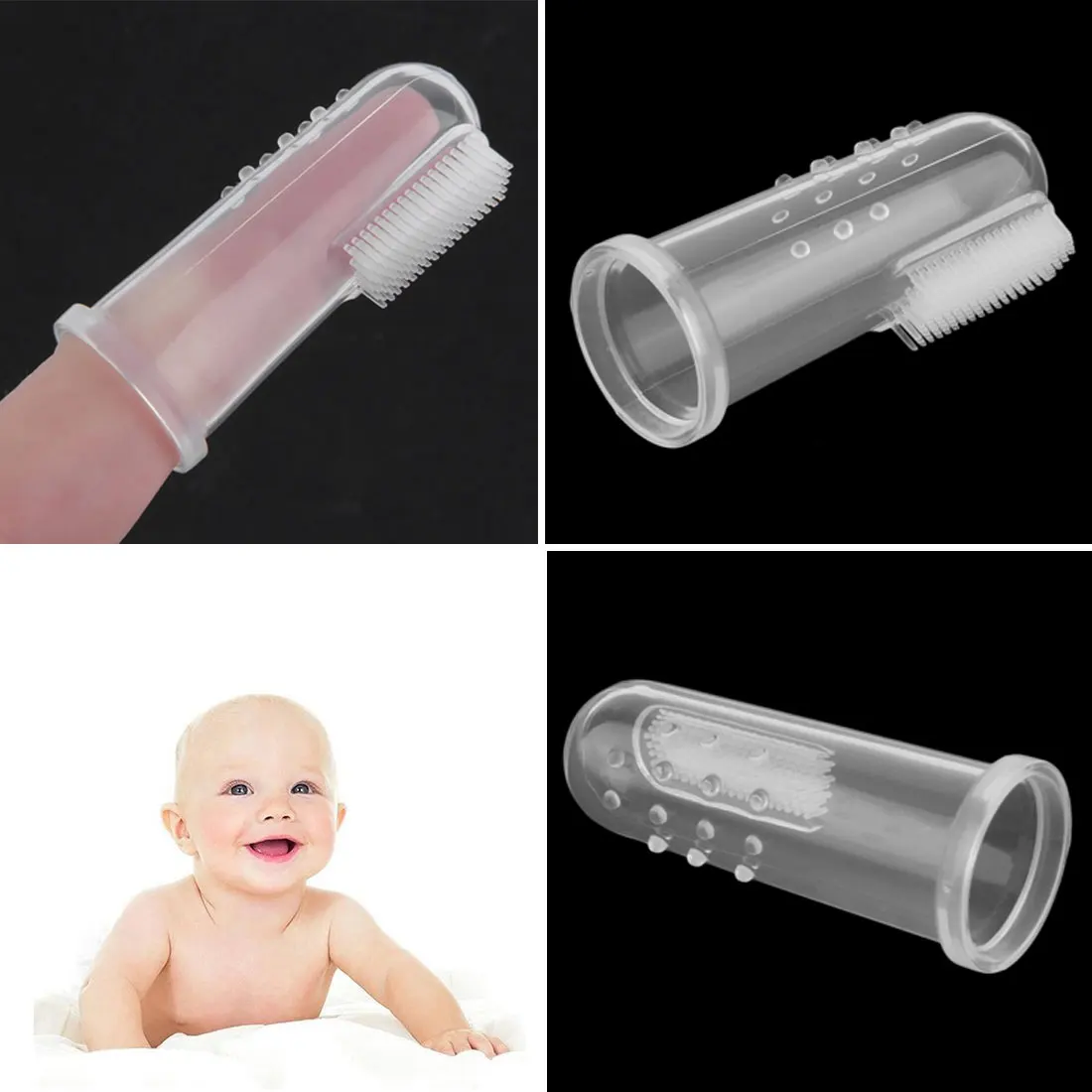 1 pcs Baby Kid Infant Newborn Soft Safe Silicone Finger Training Toothbrush Gum Brush Clean Teeth Baby Teething 1 pcs Baby Kid Infant Newborn Soft Safe Silicone Finger Training Toothbrush Gum Brush Clean Teeth Baby Teething