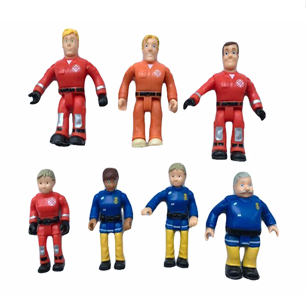 

1 pcs Cartoon Fireman Sam Action Figures Model Movable Joints Rescue Officials Rescue Collection Kid Gift Toy
