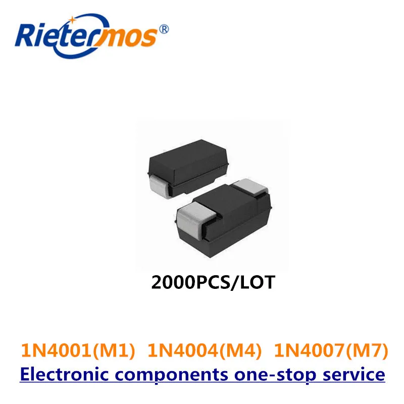 

2000PCS 1N4001 1N4004 1N4007 M7 SMA M1 M4 HIGH QUALITY