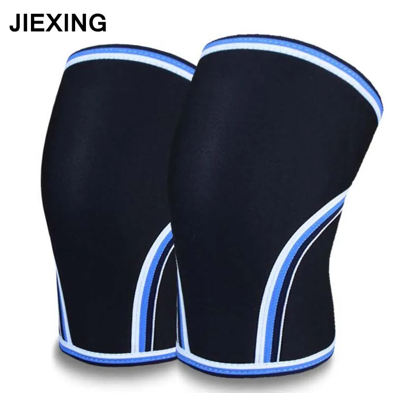 JIEXING 7mm thickness Neoprene Compression Knee Sleeves Brace Squats
