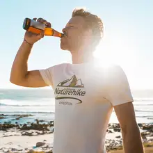 Naturehike походная Спортивная футболка с принтом летняя дышащая мягкая футболка с коротким рукавом для отдыха на природе спортивный топ для путешествий