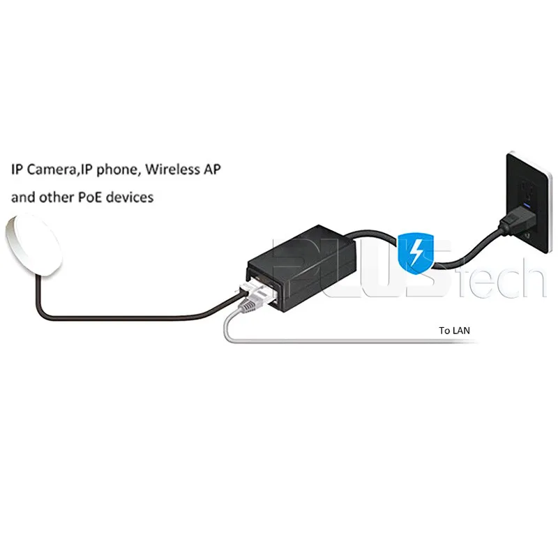 I.T.E POWER SUPPLY PW180KB4800F01 48V .35A POE Adapter