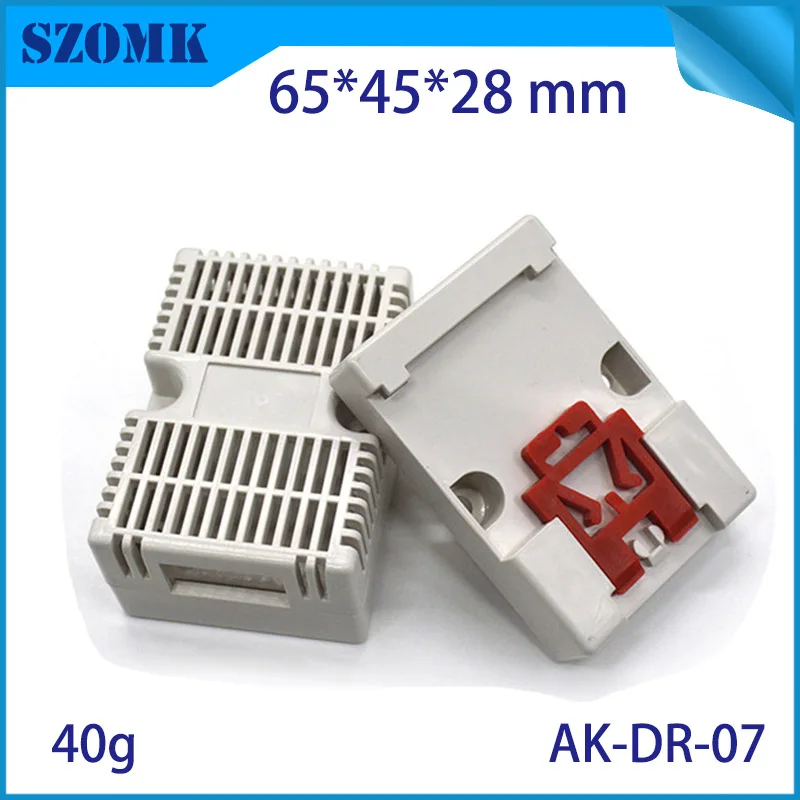 

(20 pcs) zomk electric box instrument plastic din rail plc enclosure plastic electronics wall mount electrical case 65*45*28mm