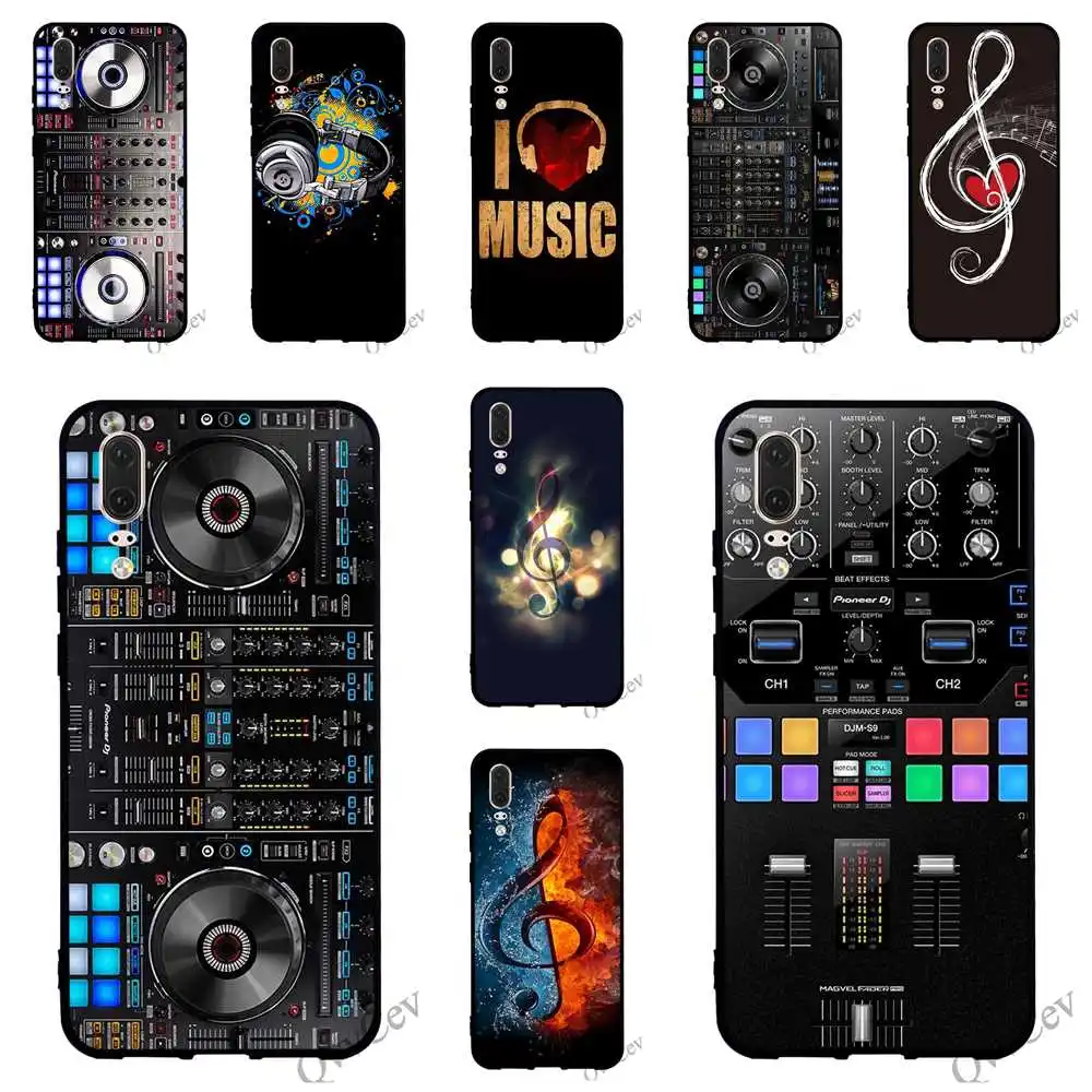 

Hybrid DJ Music Phone Cover for Huawei Mate 20 Case 10 Pro P8 P20 P10 P9 Lite Mini P Smart Cases
