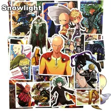 38 Pcs Japan Anime ONE PUNCH MAN Saitama Series Stickers For Notebook PC Skateboard Bicycle Car Moto DIY Waterproof Toy Sticker