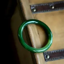 Чистый натуральный зеленый агат Халцедон Браслет Ретро