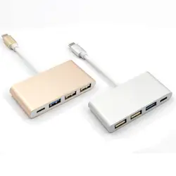 USB3.1 Тип C USB HUB 4 в 1 адаптер usb 3,0 2,0 хаб USB C многопортовый зарядки конвертер концентратора для MacBook ipad