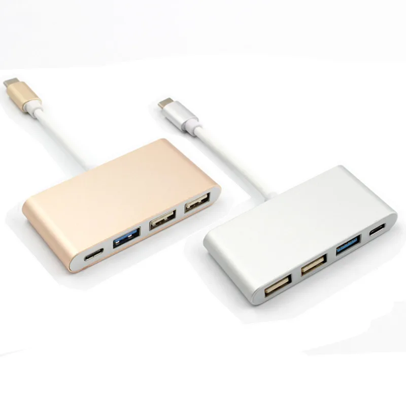 

USB3.1 Type C to USB HUB 4 in 1 Adapter usb 3.0 hub 2.0 USB C Multiport Charging Converter Hub for MacBook ipad