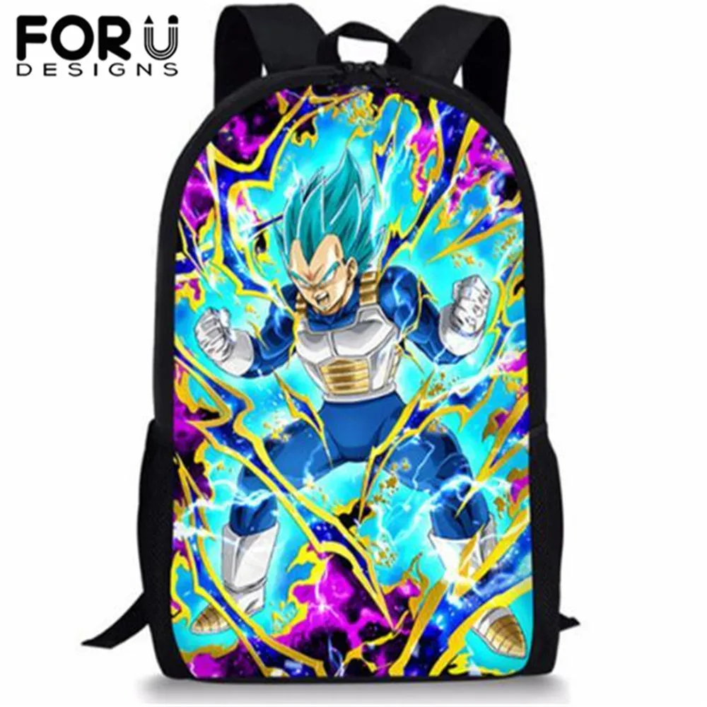 Цена FORUDESIGNS Школьный рюкзак с принтом из мультфильма Dragon Ball Legends для мальчиков подростков, школьные сумки для школьников