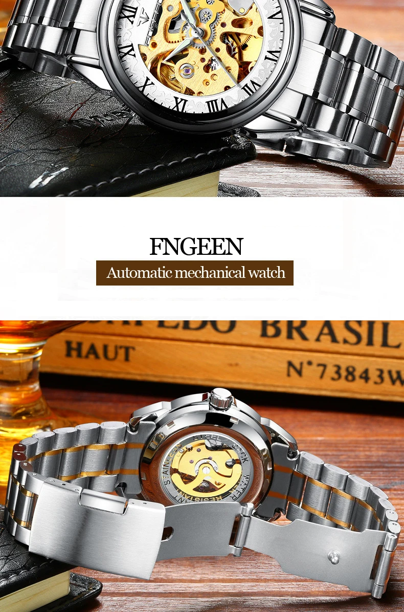 Пара часы Лидирующий бренд сталь механические наручные часы для мужчин и женщин Orologio Uomo Tourbillon Скелет Relogio Feminino Saats