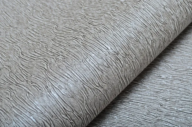 Silver Grey Black Metallic Textured Wallpaper Roll Gray Modern Striped