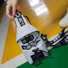 Сумки для женщин Новая модная повседневная сумка для девушек с вышитыми буквами на молнии Индивидуальная сумка через плечо диагональная нейлоновая