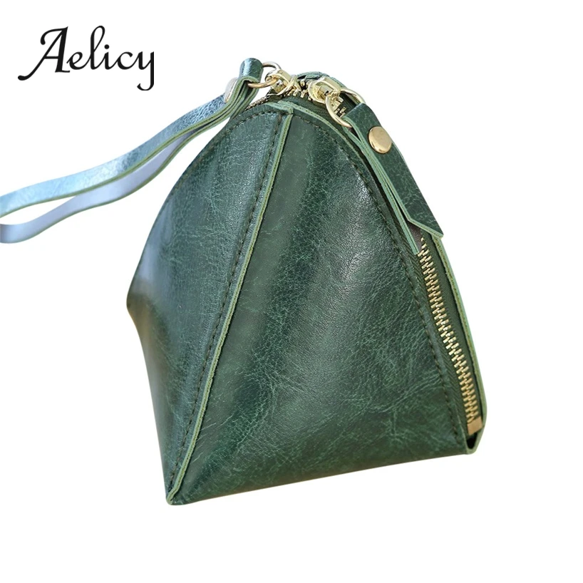 

Aelicy PU Leater Small Coin Purse Women Zipper Change Pouch Simple Mini Clutch Key Holder Card Purse Hign Quality