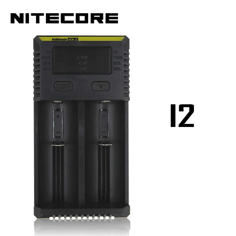 Интеллектуальное зарядное устройство Nitecore i8 i4 i2 8 слотов выход 4A умное для Li Ion 18650