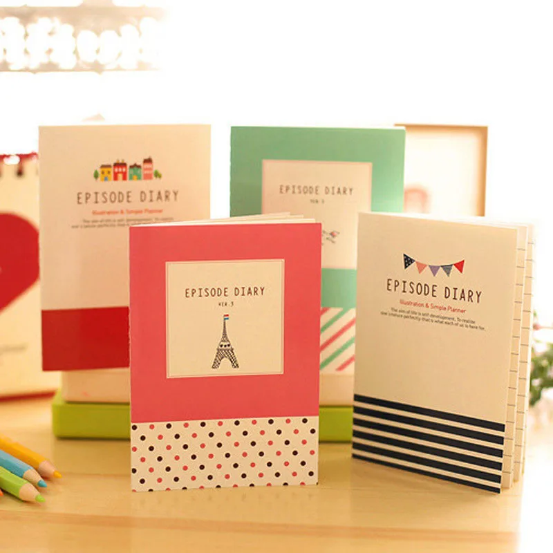 

1Pc Cartoon Cute Student Little Notepad Memo Paper Journal Diary Notebook Stationery School Office Supplies Writing Notebooks
