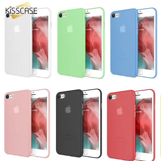 KISSCASE Ультратонкий чехол для телефона iPhone X XR 7 8 Plus 6 6S Чехол карамельного цвета