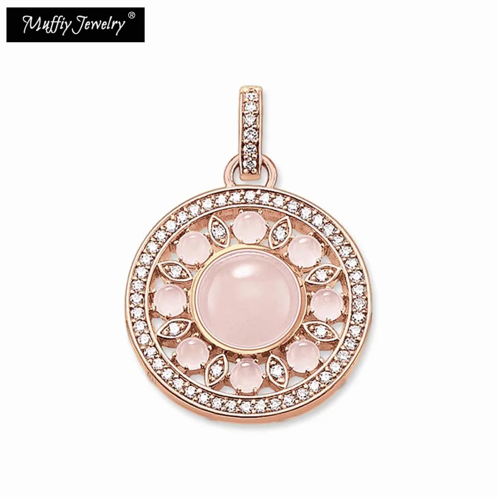 

Pink Ornament Pendant,Thomas Style Soul Fashion Good Jewerly For Women,Ts Gift In Rose Pure Gold Color,Super Deals