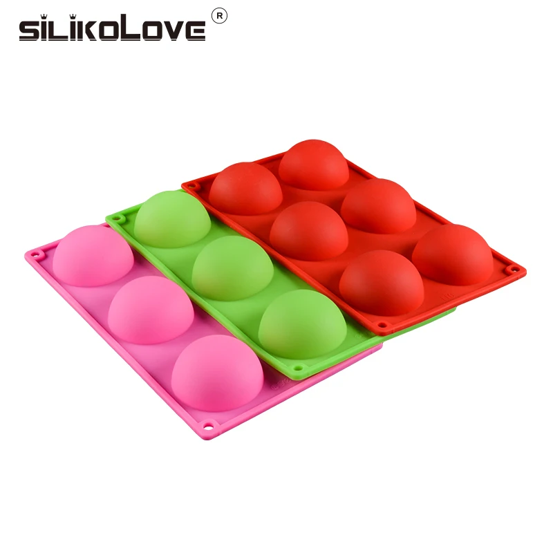 Силиконовая форма SILIKOLOVE в форме полусферы искусственные силиконовые формы для