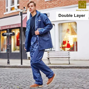 

Outdoor Motorcycle Rain Poncho Polyester Travel Safe Cover Rain Raincoat Un Costume Waterproof Raincoats Rain Gear WKR049