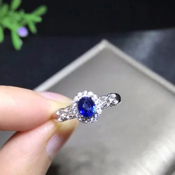 

New Qi Xuan_Blue Stone Luxury Rings_Fashion Ring_S925 Solid Silver Fashion Blue Stone Rings_Manufacturer Directly Sales