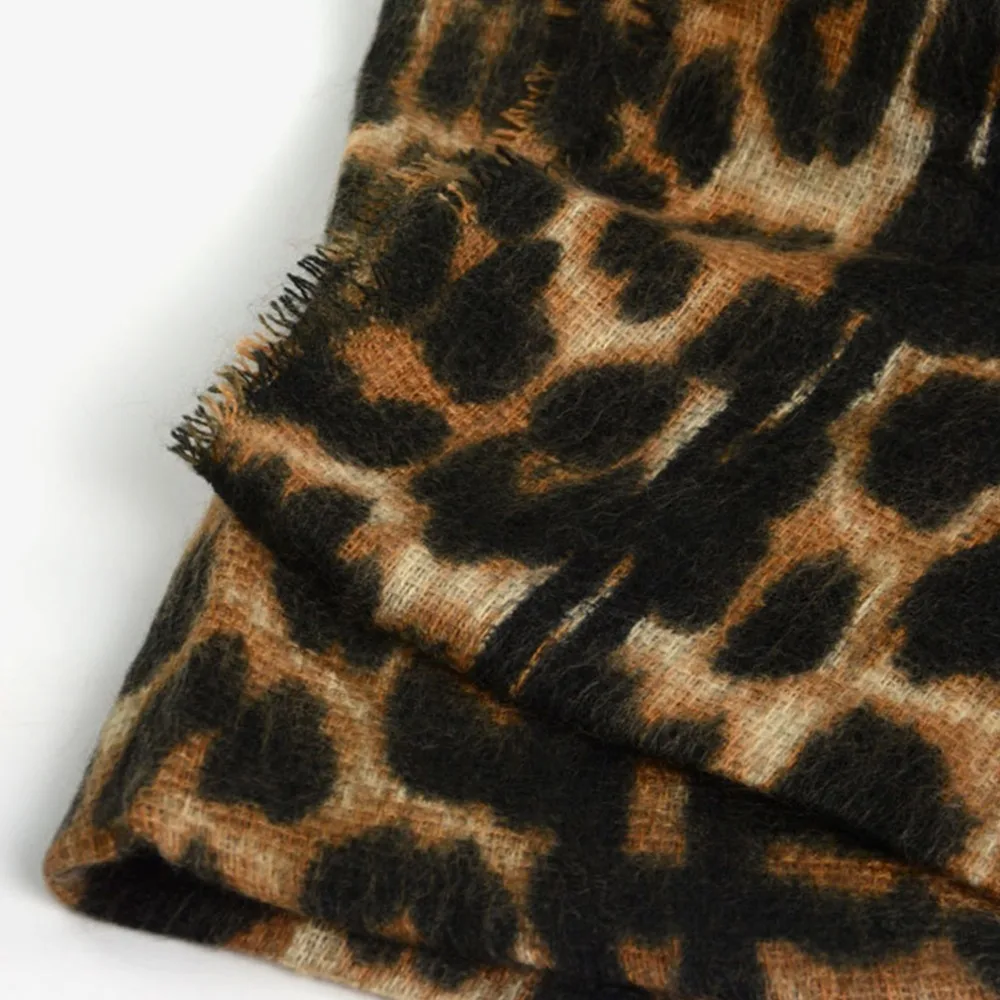 GERINLY леопардовый шарф с принтом для женщин роскошный бренд зимнее одеяло шарфы Sjaal Длинные теплые кашемировые шарфы для дам платок хиджаб