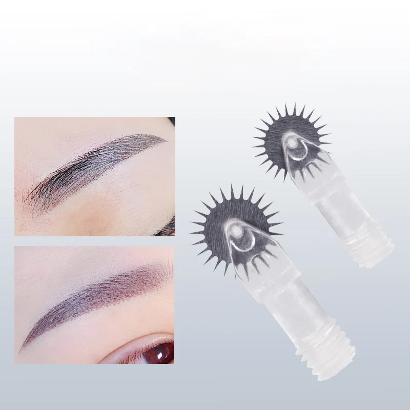 Download 20pcs New Arriving Easy Coloring Roller Pin Microblading Needles for Embroidery pen permanent ...