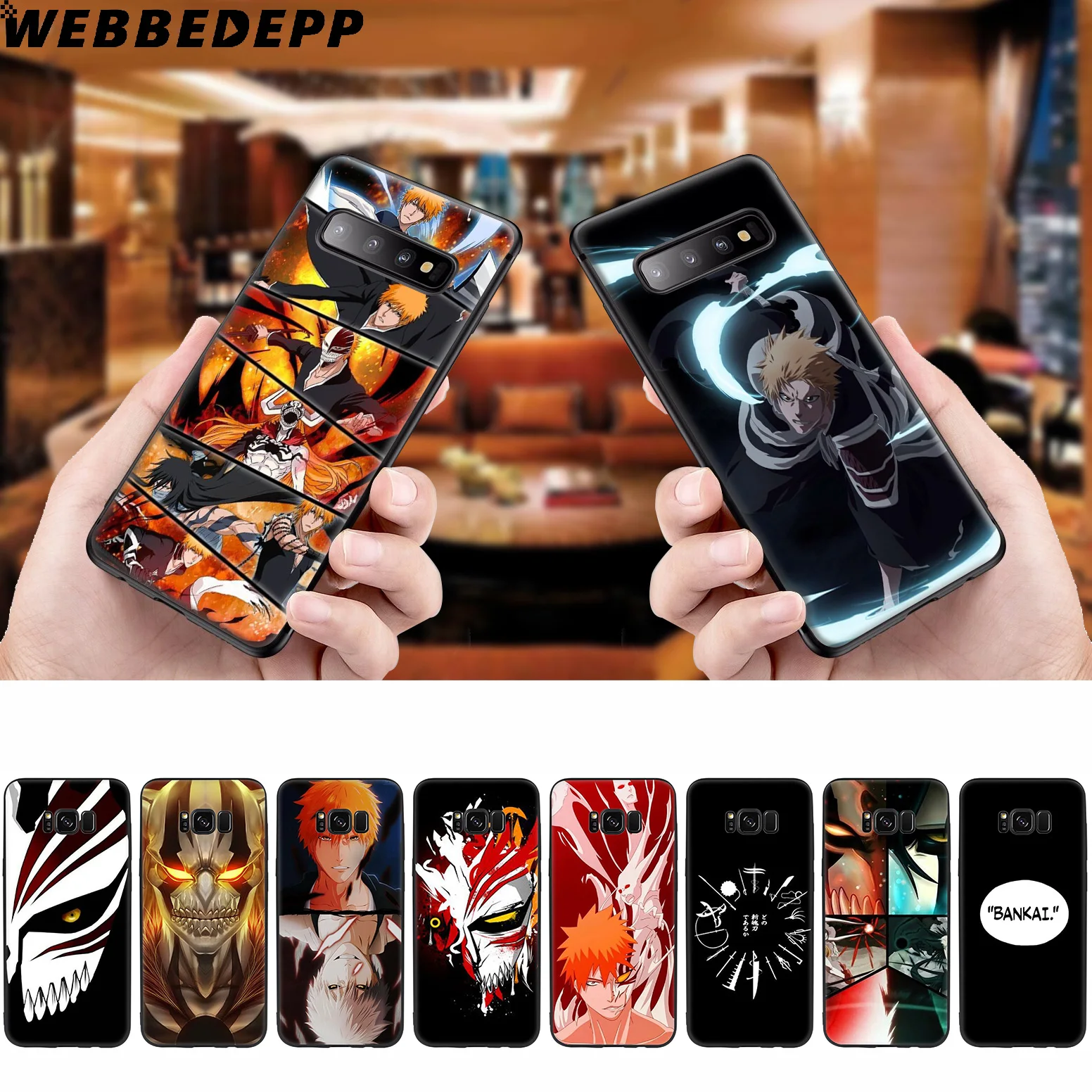 WEBBEDEPP Bleach Аниме мягкий чехол для Samsung Galaxy S10 S10e S9 S8 Plus S7 S6 Edge &amp J6 2018 Note 10 9 8 |