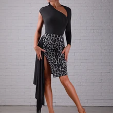 ZYM Танцевальный Стиль Марго черный Латинский танец практика Купальник Топ#8143