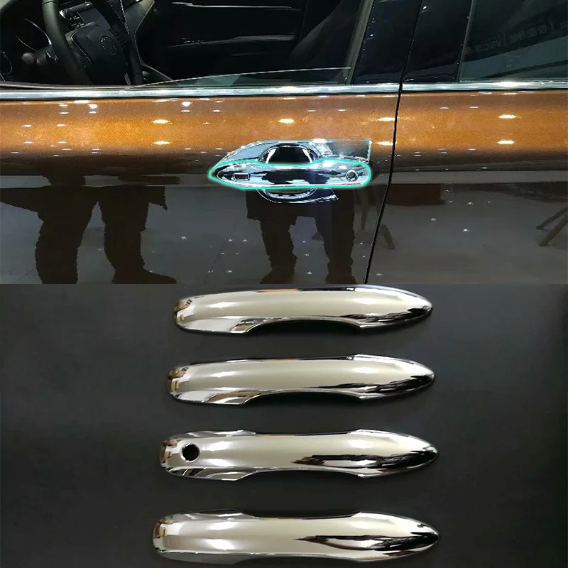 

Car Accessories Exterior Decoration ABS Chrome LHD Side Door Handle Cover For Toyota Camry 2018 Car Styling