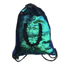 Модная русалка блестки на шнурке сумки женские блестящие сумки на плечо Реверсивные пляжные сумки путешествия повседневные блестки