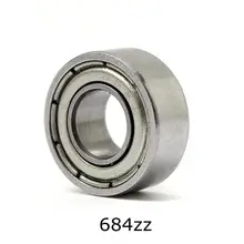 10pcs 4*9*4mm Deep Groove Ball Bearing 684ZZ Bearing Steel Sealed Double Shielded Dustproof for Instrument Electrical