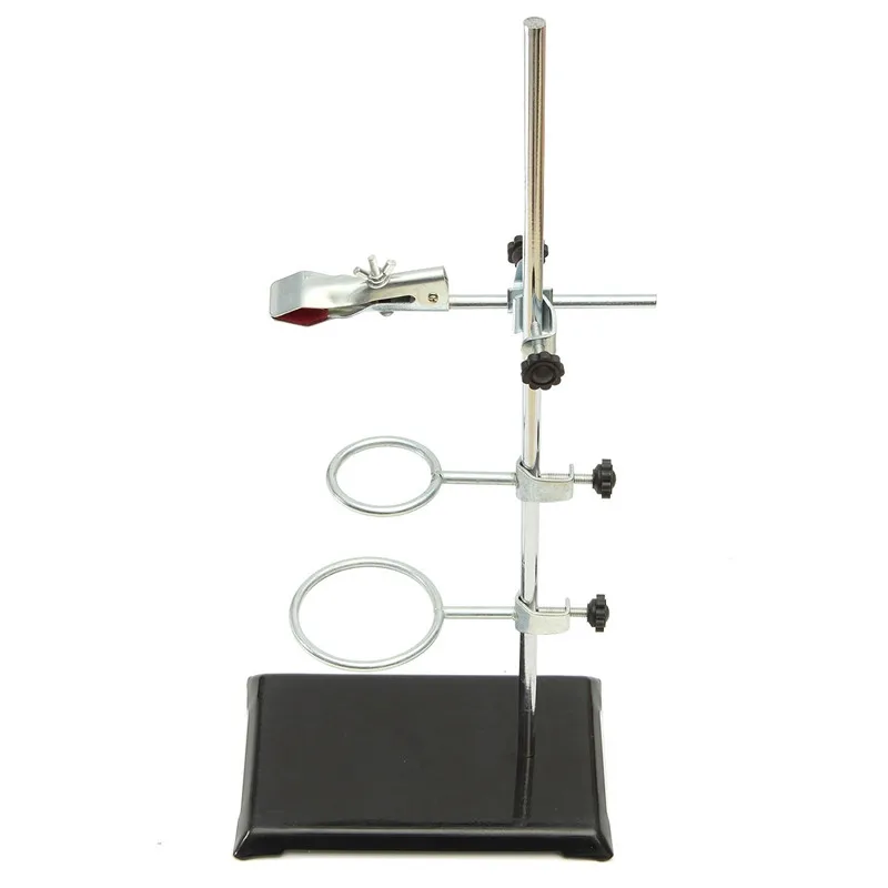 

1 Set 50cm High Retort Stand Iron Stand With Clamp Clip Laboratory Ring Stand Educational Equipment School Education Supply
