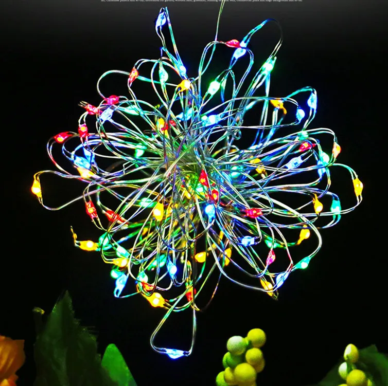Guirnalda de navidad luces led de Año Nuevo hadas cuento USB siempre la iluminación al aire libre RGB blanco luz 5 m 10 M