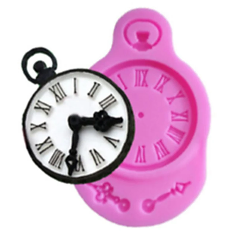 3D Wall Clock Shape Cake Mold Silicone Fondant DIY Candy Chocolate Jelly Party Decorating Mould Tools | Дом и сад