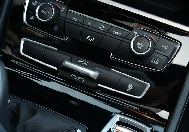 Cnoricarc 2 шт. Chrome ABS центральной консоли кнопки mode Рамки украшения Накладка для BMW 2 серии active Tourer 218i