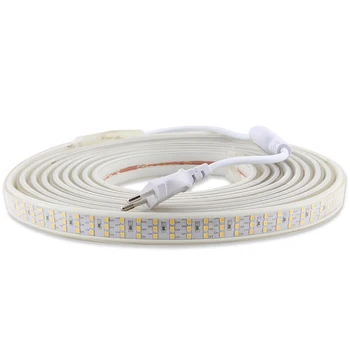 

220V LED Strip Light Waterproof 276Leds/m SMD 2835 IP67 Three Waterproof 220V LED Strip 220 V Lamp Tape Diode Rope Warm White
