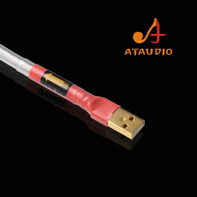Cabo Usb Banhado a Prata Ataudio Cabo Usb de Alta Qualidade tipo a para b Dac - Image 6