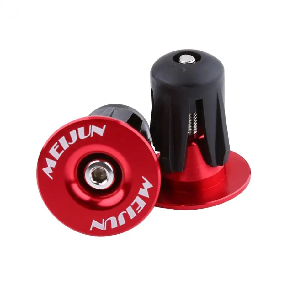 

MEIJUN 1pair Bicycle Handlebar Ends Bike Parts Aluminium Alloy MTB Bike Handle Bar Grips Plugs Caps For Bicycle Parts