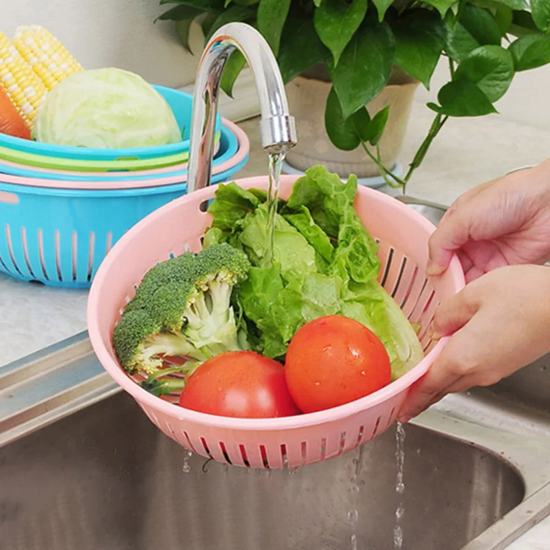 Kitchen Vegetable Fruit washing Storage Basket Multi Creative sink