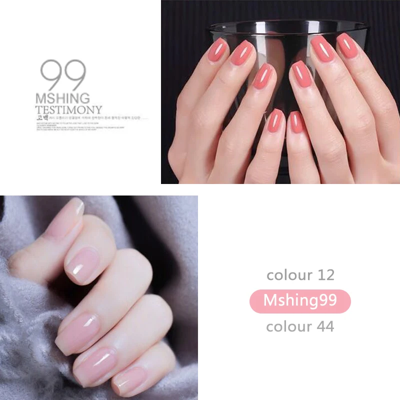 Mshing99 7ml Gel Polish Set All For Manicure Semi Permanent Vernis top coat UV LED Gel Varnish Soak Off Nail Art Gel Nail Polish